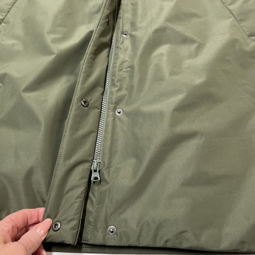 Lands End Jacket Wonderweight Packable Down Green Hyper Dry Nylon Size 1X Hooded - Picture 11 of 14
